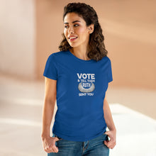 Load image into Gallery viewer, Vote and tell them Ruth sent you - Women's Heavy Cotton Tee