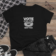 Load image into Gallery viewer, Vote and tell them Ruth sent you - Women's Heavy Cotton Tee