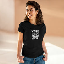 Load image into Gallery viewer, Vote and tell them Ruth sent you - Women's Heavy Cotton Tee