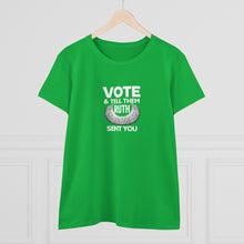 Load image into Gallery viewer, Vote and tell them Ruth sent you - Women's Heavy Cotton Tee
