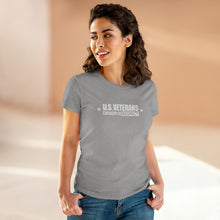 Load image into Gallery viewer, U.S. Veterans Deserve Respect - Women's Heavy Cotton Tee