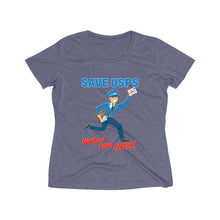 Load image into Gallery viewer, Save the Post Office with Love Letters - Women's Heather Wicking Tee