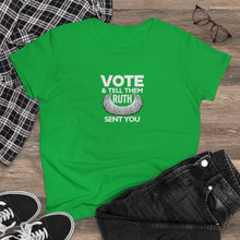 Load image into Gallery viewer, Vote and tell them Ruth sent you - Women's Heavy Cotton Tee