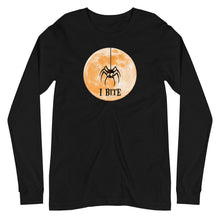 Load image into Gallery viewer, I Bite - Halloween Spider - Unisex Long Sleeve Tee