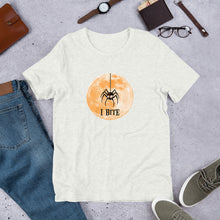 Load image into Gallery viewer, I Bite - Halloween Spider tee - Short-Sleeve Unisex T-Shirt