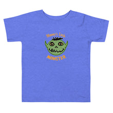 Load image into Gallery viewer, Mommy's Little Monster Cute Halloween tee - Toddler Short Sleeve Tee