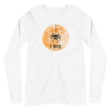 Load image into Gallery viewer, I Bite - Halloween Spider - Unisex Long Sleeve Tee