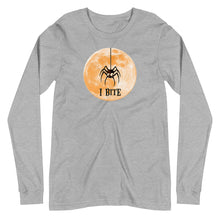 Load image into Gallery viewer, I Bite - Halloween Spider - Unisex Long Sleeve Tee