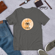 Load image into Gallery viewer, I Bite - Halloween Spider tee - Short-Sleeve Unisex T-Shirt