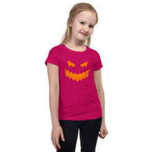 Load image into Gallery viewer, Pumpkin Jack O' Lantern Halloween tee - Girl's T-Shirt