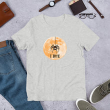 Load image into Gallery viewer, I Bite - Halloween Spider tee - Short-Sleeve Unisex T-Shirt
