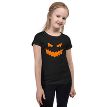Load image into Gallery viewer, Pumpkin Jack O' Lantern Halloween tee - Girl's T-Shirt