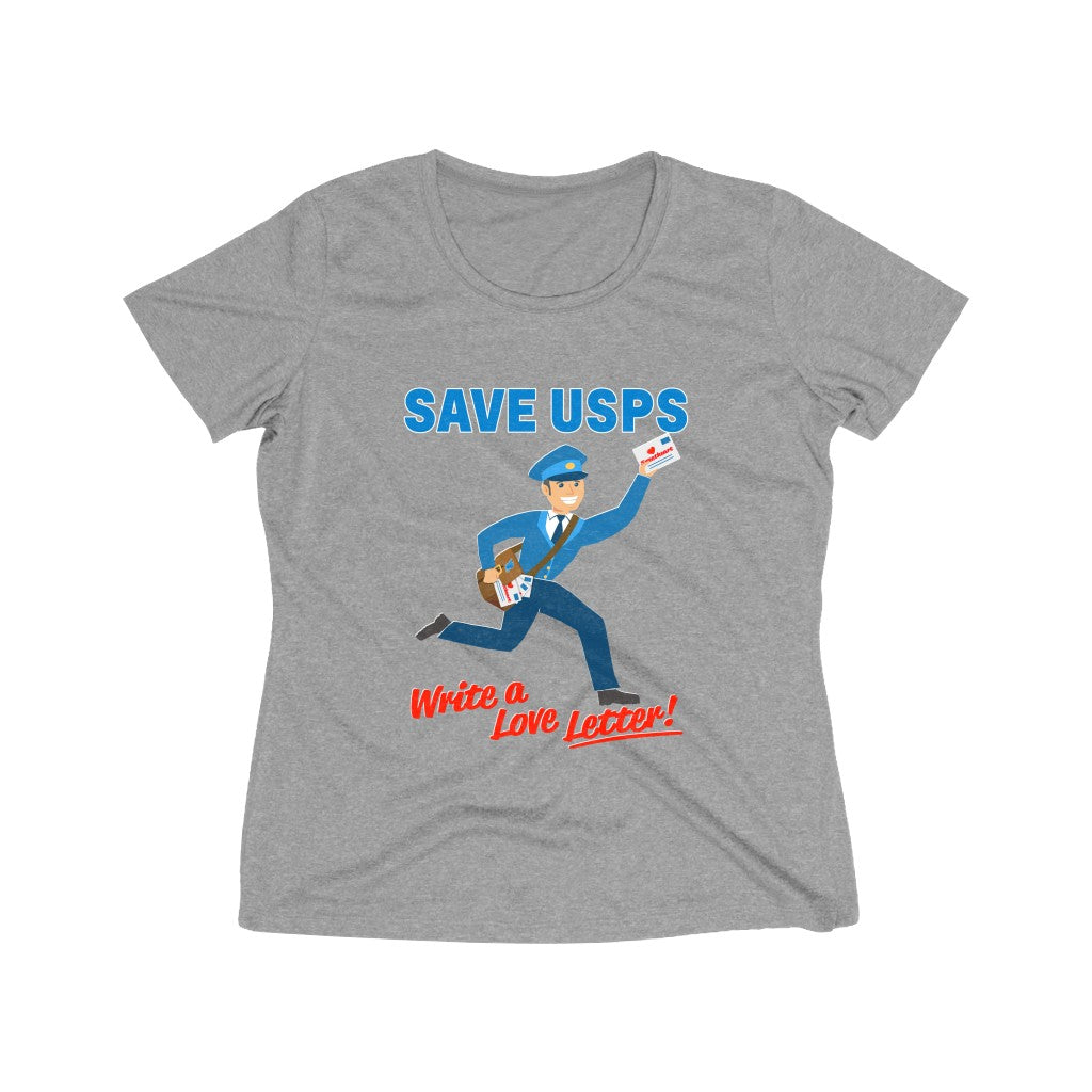 Save the Post Office with Love Letters - Women's Heather Wicking Tee