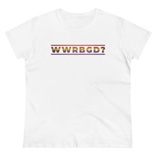 Load image into Gallery viewer, WWRGBG - What would Ruth Bader Ginsburg Do?  Women&#39;s Heavy Cotton Tee
