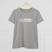 Load image into Gallery viewer, U.S. Veterans Deserve Respect - Women&#39;s Heavy Cotton Tee
