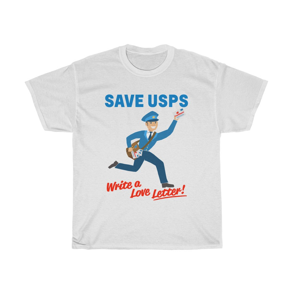 Save the Post Office with Love Letters - Unisex Heavy Cotton Tee