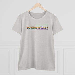 WWRGBG - What would Ruth Bader Ginsburg Do?  Women's Heavy Cotton Tee