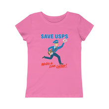 Load image into Gallery viewer, Save the Post Office with love - Girls&#39; Princess Tee
