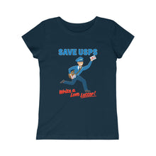 Load image into Gallery viewer, Save the Post Office with love - Girls&#39; Princess Tee
