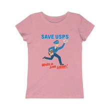 Load image into Gallery viewer, Save the Post Office with love - Girls&#39; Princess Tee
