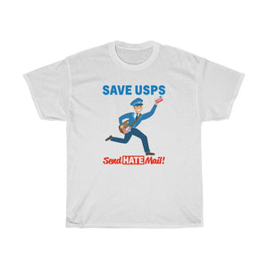 Save the Post Office - send hate mail! Unisex Heavy Cotton Tee