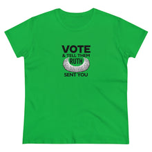 Load image into Gallery viewer, Vote and tell them Ruth sent you - Women&#39;s Heavy Cotton Tee
