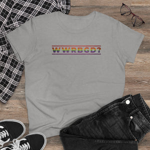 WWRGBG - What would Ruth Bader Ginsburg Do?  Women's Heavy Cotton Tee