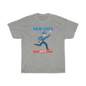 Save the Post Office - send hate mail! Unisex Heavy Cotton Tee