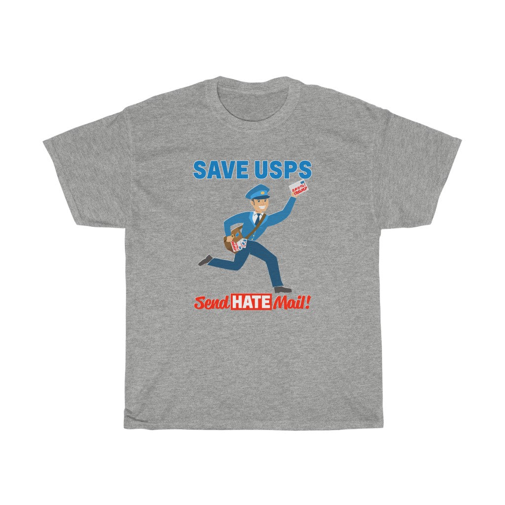 Save the Post Office - send hate mail! Unisex Heavy Cotton Tee