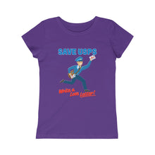 Load image into Gallery viewer, Save the Post Office with love - Girls&#39; Princess Tee
