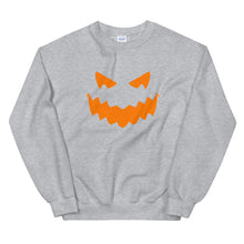 Load image into Gallery viewer, Halloween Pumpkin Jack O&#39; Lantern - Unisex Sweatshirt
